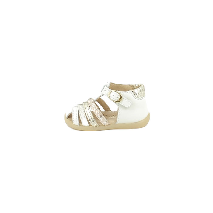 Remy Chausseur Babybotte debout 9068 b127 cuir lisse or boucle bebe