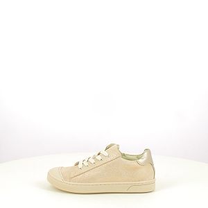 BELLAMY INDY<br>CUIR LISSE BEIGE LACET ZIP