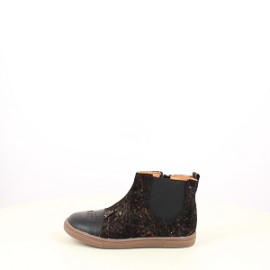 GBB JESSINE<br>CUIR VELOURS BRONZE ZIP