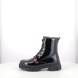 KICKERS KICK GOJI<br>VERNIS NOIR LACET ZIP
