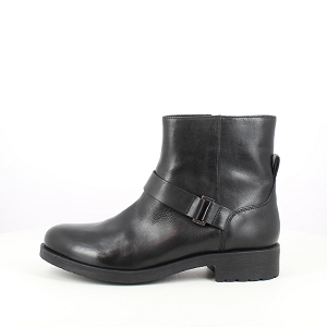 GIGUE D366RB:CUIR LISSE/NOIR/ZIP