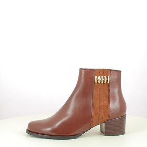  JOLENE 26<br>CUIR LISSE MARRON ZIP