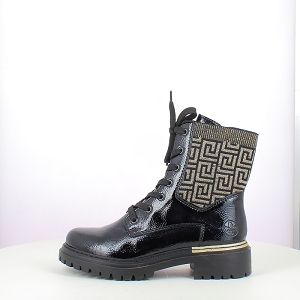 RIEKER 72607.00<br>VERNIS NOIR LACET ZIP