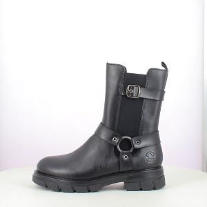 RIEKER Z9177.00<br>CUIR LISSE NOIR ZIP