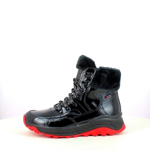 RIEKER W0063.01<br>VERNIS NOIR LACET ZIP