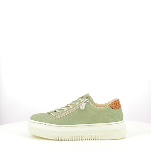 RIEKER M1952.52<br>SYNTHETIQUE KAKI LACET ZIP