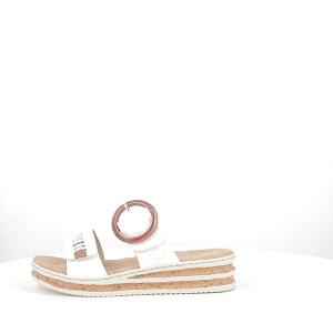 RIEKER 62993.80<br>CUIR LISSE BLANC SCRATCH