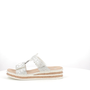 RIEKER 62936.90<br>CUIR LISSE ARGENT SCRATCH