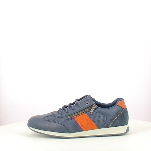 RIEKER 11927.14<br>CUIR LISSE MARINE LACET ZIP