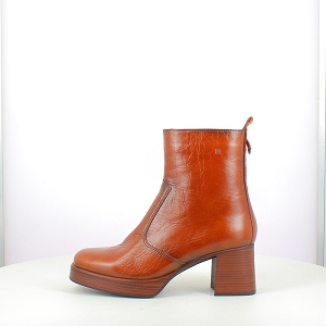  D9157<br>CUIR LISSE COGNAC ZIP