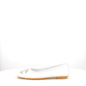  HERMES<br>CUIR LISSE BLANC 