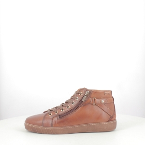 PIKOLINOS LANZAROTE<br>CUIR LISSE COGNAC LACET ZIP
