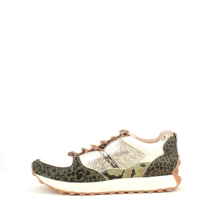 KARSTON COLLINS<br>CUIR LISSE KAKI LACET ZIP