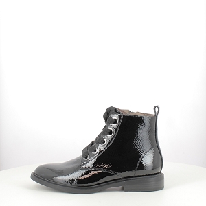 FUGITIVE FEUTRE VERNISNOIRLACET ZIP