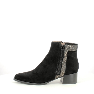 FUGITIVE BAZIL CUIR VELOURSNOIRZIP