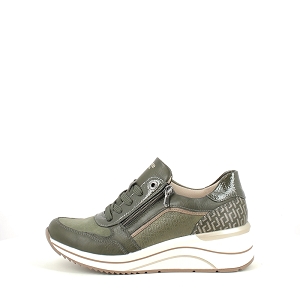 REMONTE D0T16.54<br>CUIR LISSE KAKI LACET ZIP