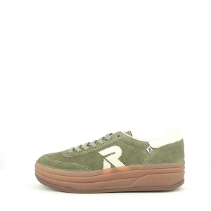 RIEKER W3700<br>CUIR VELOURS KAKI LACET