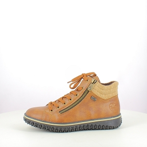 RIEKER Z4263.24<br>TEX COGNAC LACET ZIP