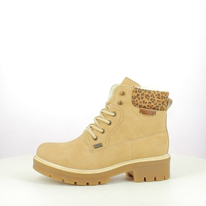 RIEKER Y8118.60<br>NUBUCK BEIGE LACET ZIP