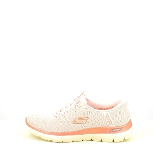 SKECHERS 150641<br>TOILE ROSE ELASTIQUE