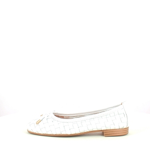 COCO ABRICOT V3315N<br>CUIR LISSE BLANC