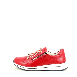 ARA 1254801<br>NUBUCK ROUGE LACET ZIP