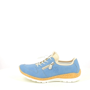 RIEKER N42G0.<br>NUBUCK BLEU ELASTIQUE