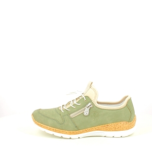 RIEKER N42G0.<br>NUBUCK VERT ELASTIQUE