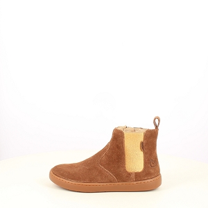 SHOO POM PLAY CHELSEA<br>CUIR VELOURS CAMEL ZIP