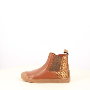 TROTTINO SORA<br>CUIR LISSE CAMEL ZIP