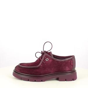 HISPANITAS HI265157 CUIR VELOURSBORDEAUXLACET
