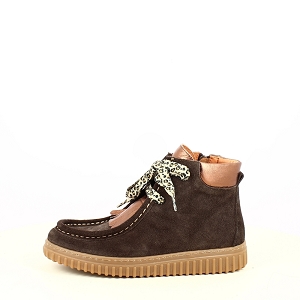K.MARY EPALPE<br>CUIR VELOURS MARRON LACET