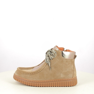 K.MARY EPALPE<br>CUIR VELOURS TAUPE LACET