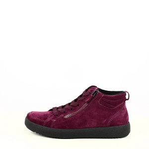 ARA 1237908<br>CUIR VELOURS BORDEAUX LACET ZIP