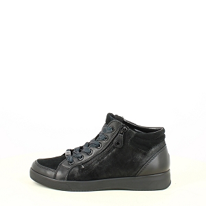 ARA 1214499<br>CUIR VELOURS NOIR LACET ZIP