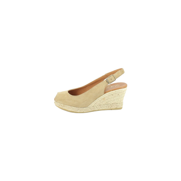 La maison de l espadrille sandale 806.4 cuir velours taupe