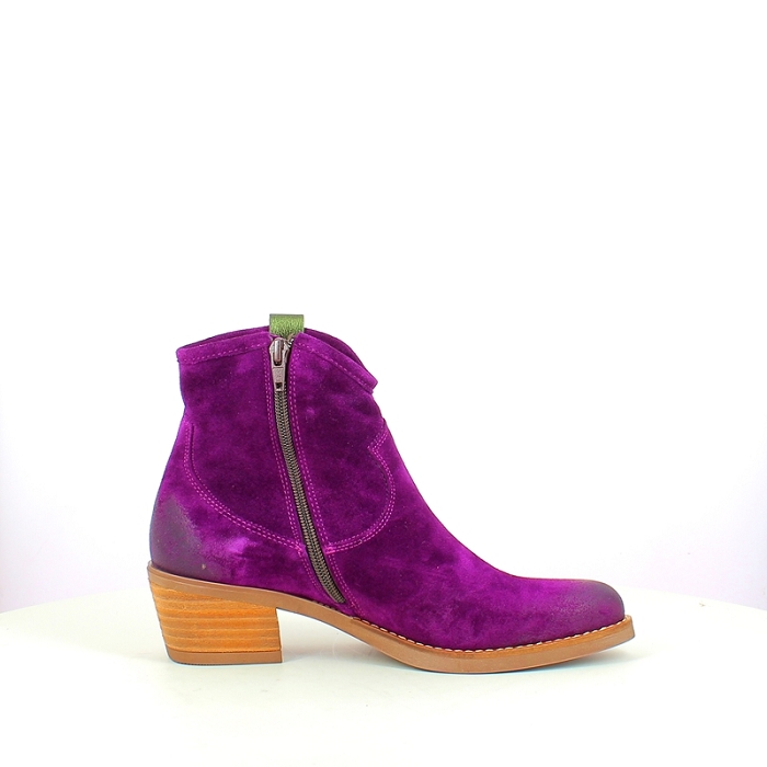 Mkd bottine geo cuir velours violet zip5276401_3