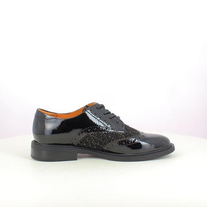 Fugitive derbies mocassins felino vernis noir lacet5278601_3