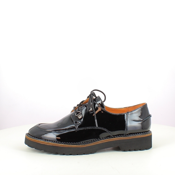 Karston derbies mocassins coreo vernis noir lacet