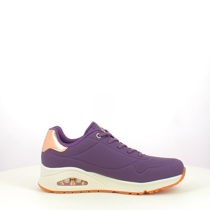 Skechers basket 155196 multi matiere violet lacet5281501_3