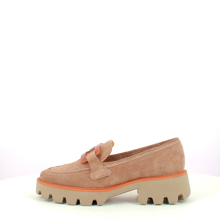 Ara derbies mocassins 1221703.01 cuir velours taupe