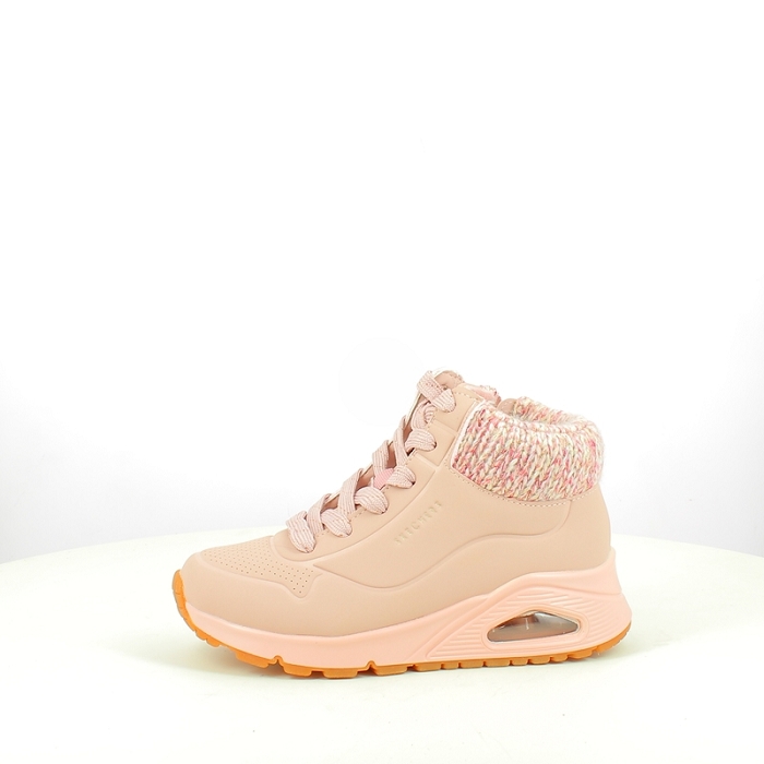 Skechers fille 310566l multi matiere rose lacet zip