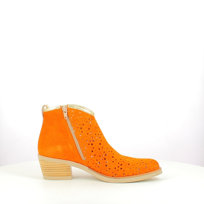 Mkd bottine aron cuir velours orange zip5339002_3