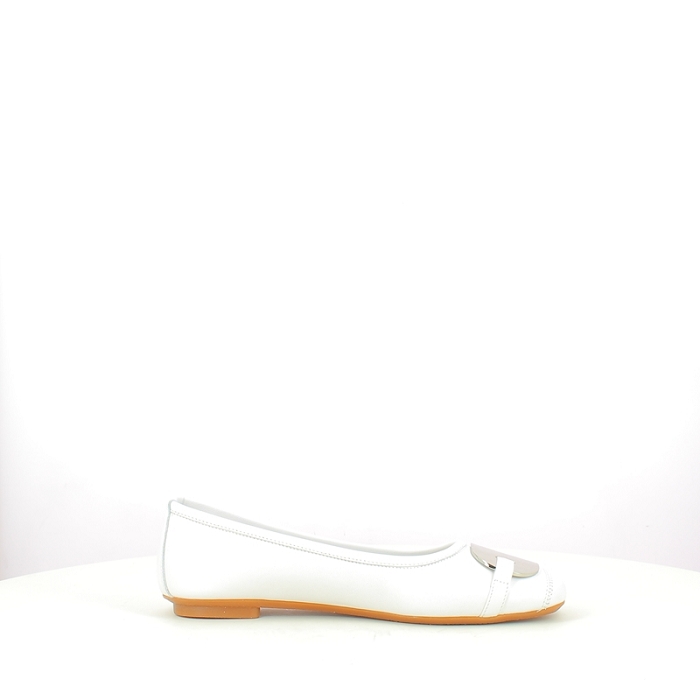 Reqins ballerine hermes cuir lisse blanc5344402_3